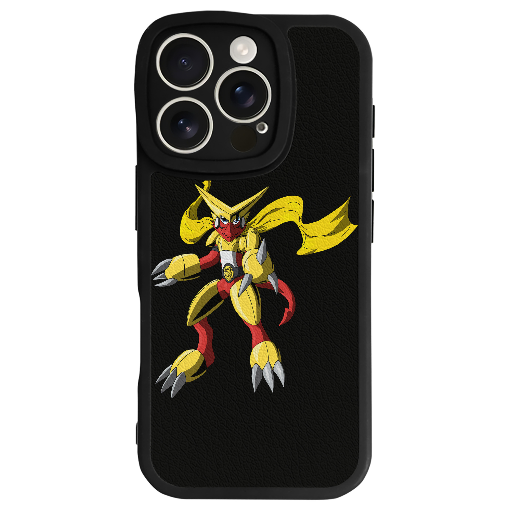 （画像用） Digimon デジタルモンスター/デジモン 【iPhone 16シリーズ対応】シリコンスマホケース（レザー調） 材質：シリコン